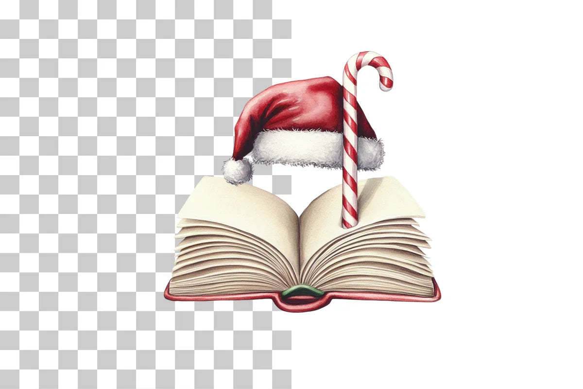 Christmas Book Lover Clipart Bundle - CraftNest - Digital Crafting and Art