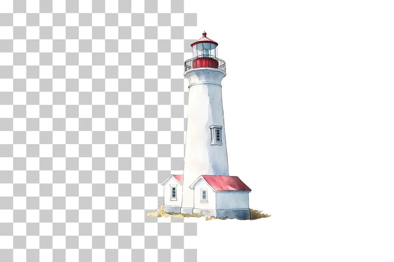 Lighthouse Coastal Landscape Clipart Bundle - CraftNest - Digital Crafting and Art