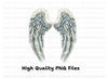 Elegant White Angel Wings Clipart Bundle