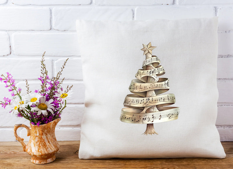 Christmas Tree Clipart Bundle: Festive Sheet Music Designs - CraftNest - Digital Crafting and Art