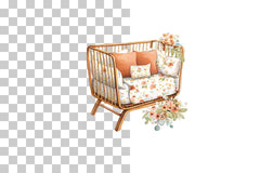 Boho Nursery Baby Clipart Bundle - CraftNest - Digital Crafting and Art