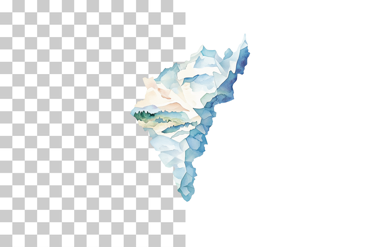 Geometric World Map Clipart Bundle