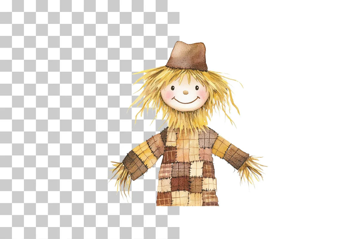 Cute Farm Scarecrow Clipart Bundle - CraftNest - Digital Crafting and Art