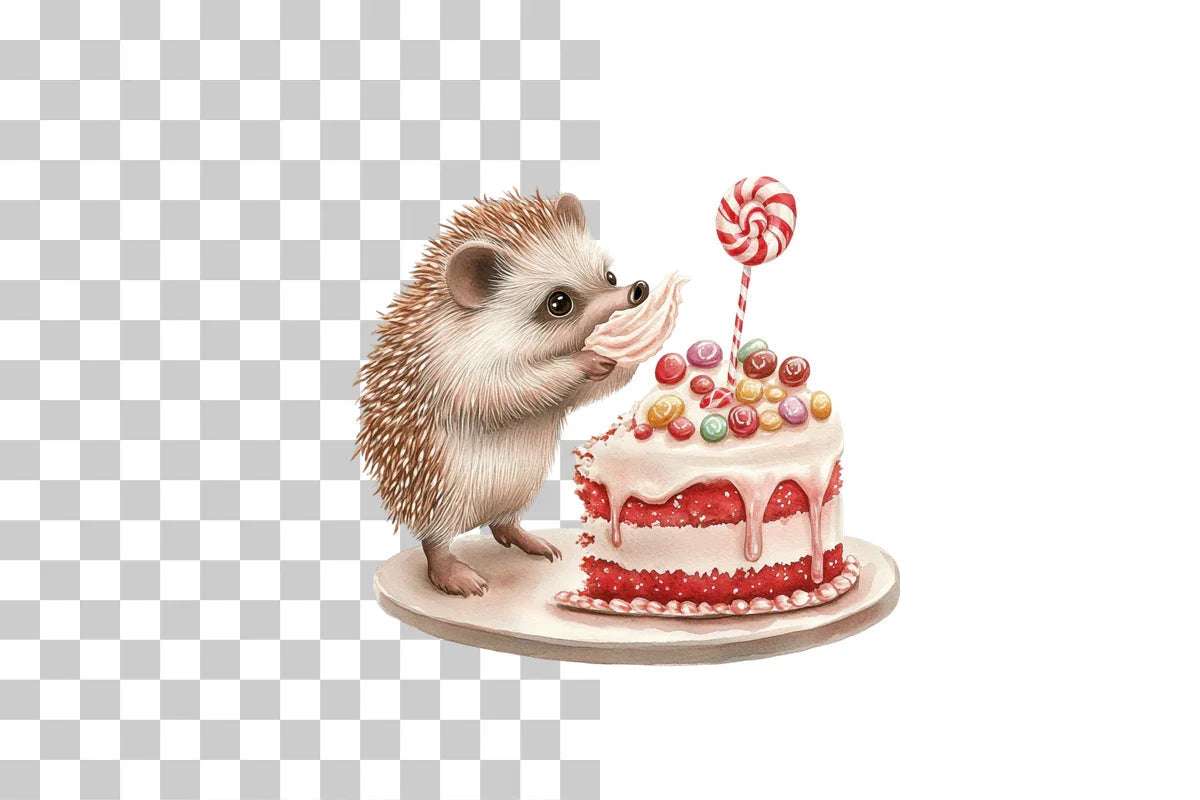 Hedgehog Baking Clipart Bundle - CraftNest - Digital Crafting and Art