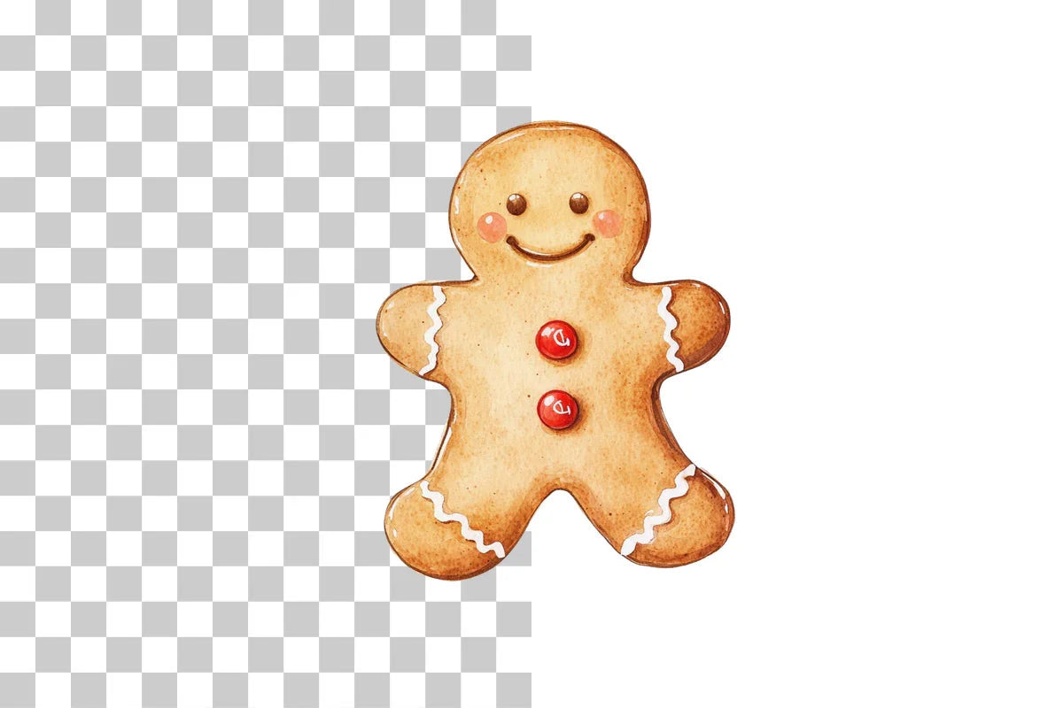 Gingerbread Man Cookie Clipart Bundle - CraftNest - Digital Crafting and Art
