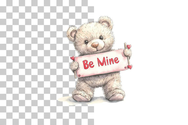 Valentine's Day Teddy Clipart Bundle - CraftNest - Digital Crafting and Art