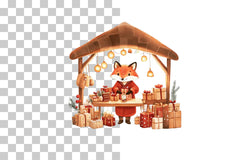 Festive Fox Christmas Market Clipart Bundle - CraftNest - Digital Crafting and Art