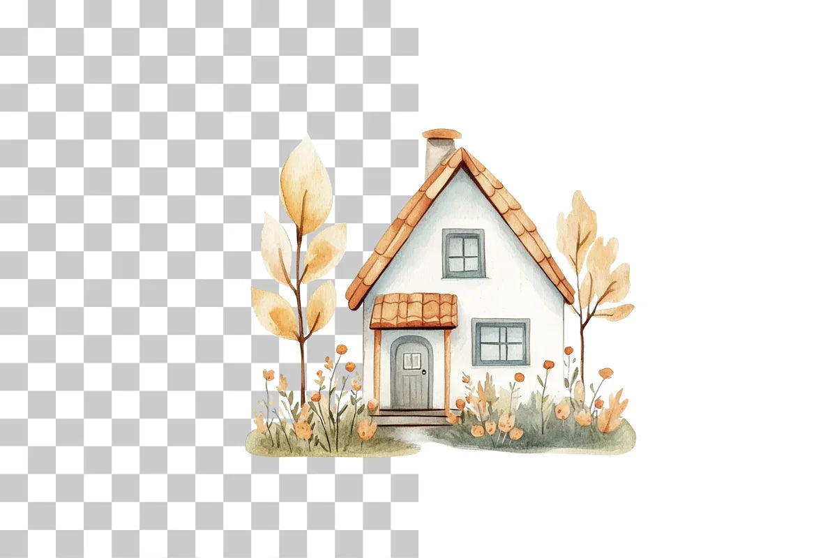 Holiday House Clipart Bundle - CraftNest - Digital Crafting and Art