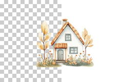 Holiday House Clipart Bundle - CraftNest - Digital Crafting and Art