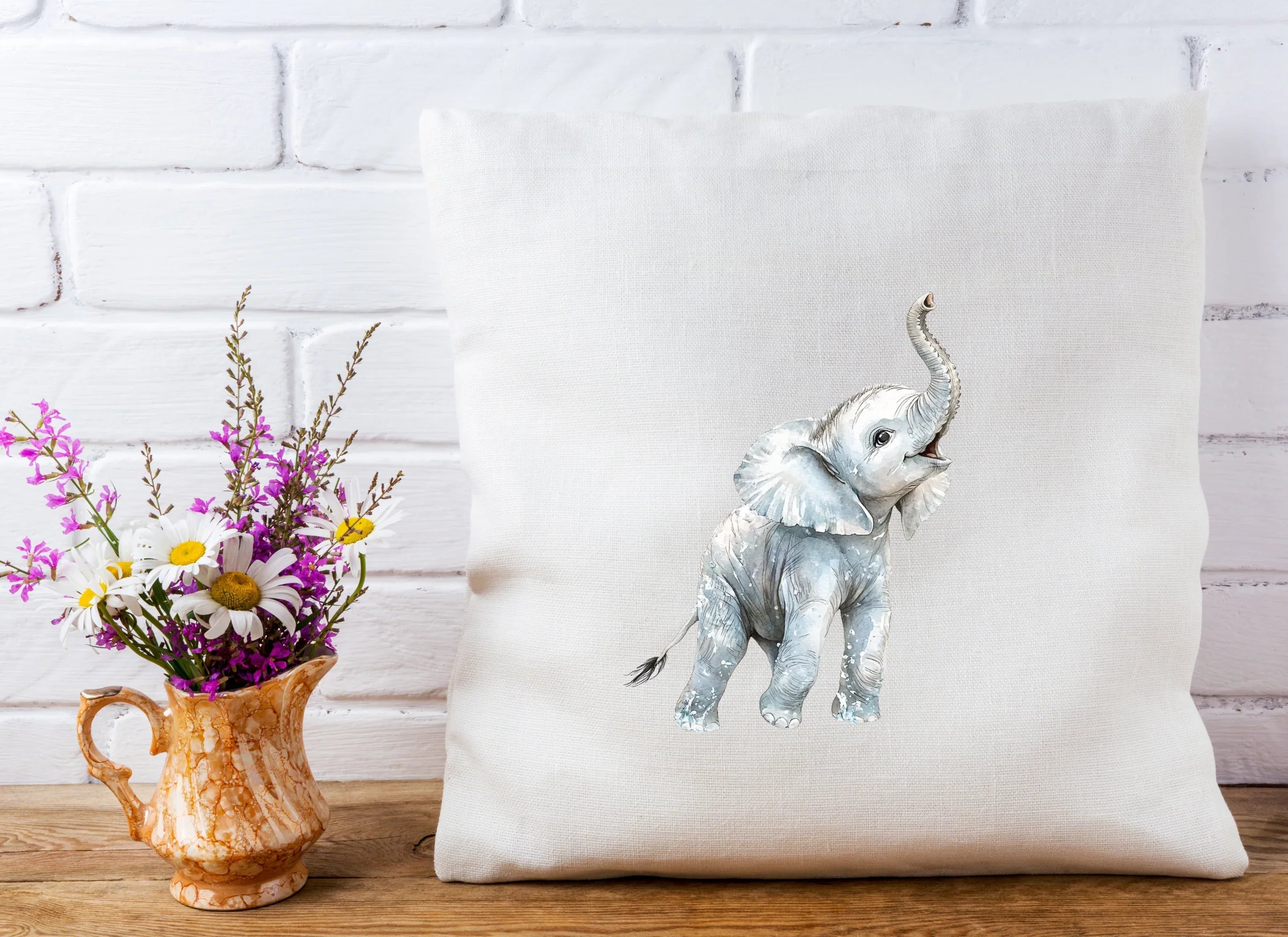 Baby Elephant Splashing Water Clipart Bundle - CraftNest - Digital Crafting and Art