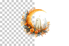 Floral Ghost Clipart Bundle - CraftNest - Digital Crafting and Art