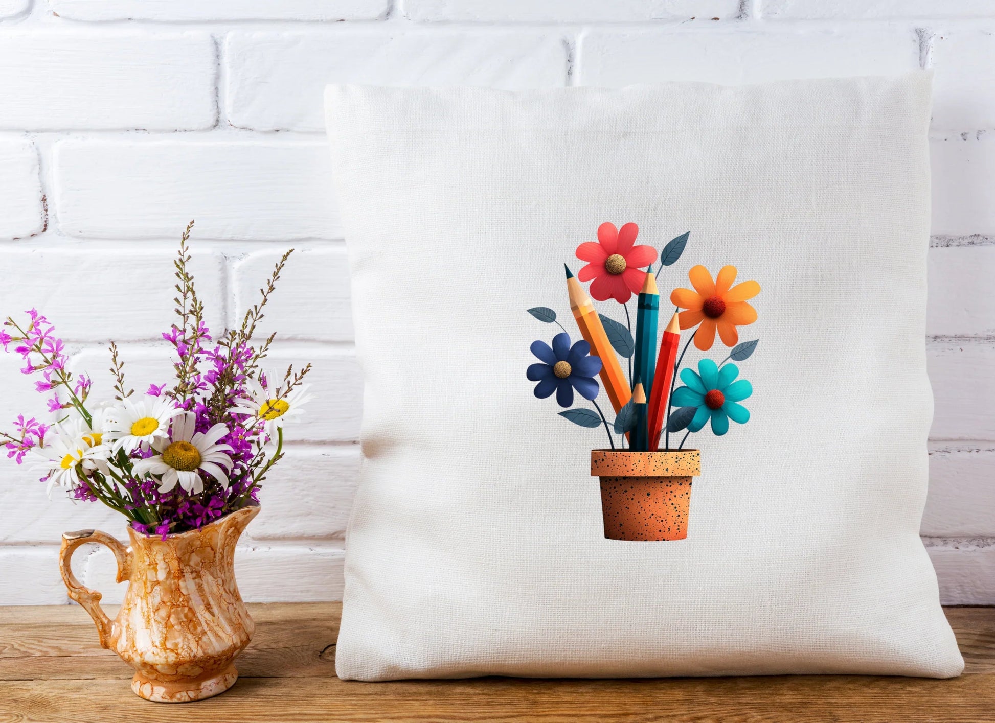 Floral Pencil Holder Clipart Bundle - CraftNest - Digital Crafting and Art