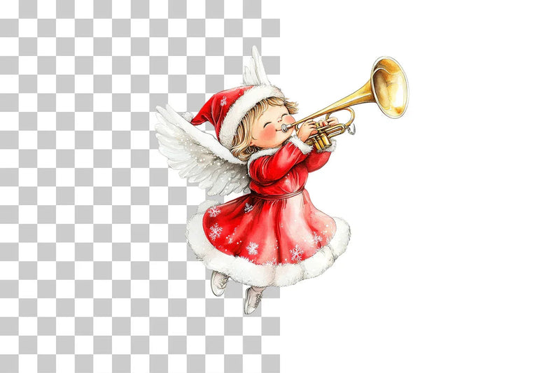 Holiday Angel Clipart Bundle - CraftNest - Digital Crafting and Art