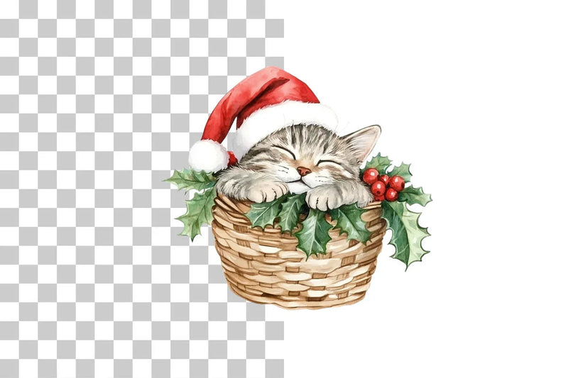 Adorable Christmas Cats Clipart Bundle - CraftNest - Digital Crafting and Art