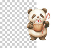 Cozy Panda Winter Clipart Bundle - CraftNest - Digital Crafting and Art