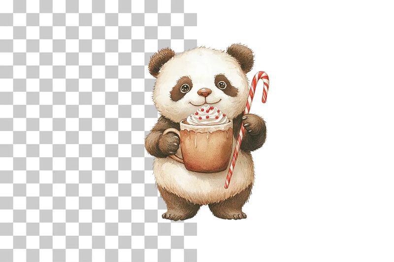 Cozy Panda Winter Clipart Bundle - CraftNest - Digital Crafting and Art