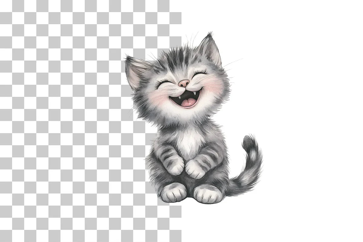 Funny Cartoon Cat Clipart Bundle - CraftNest - Digital Crafting and Art