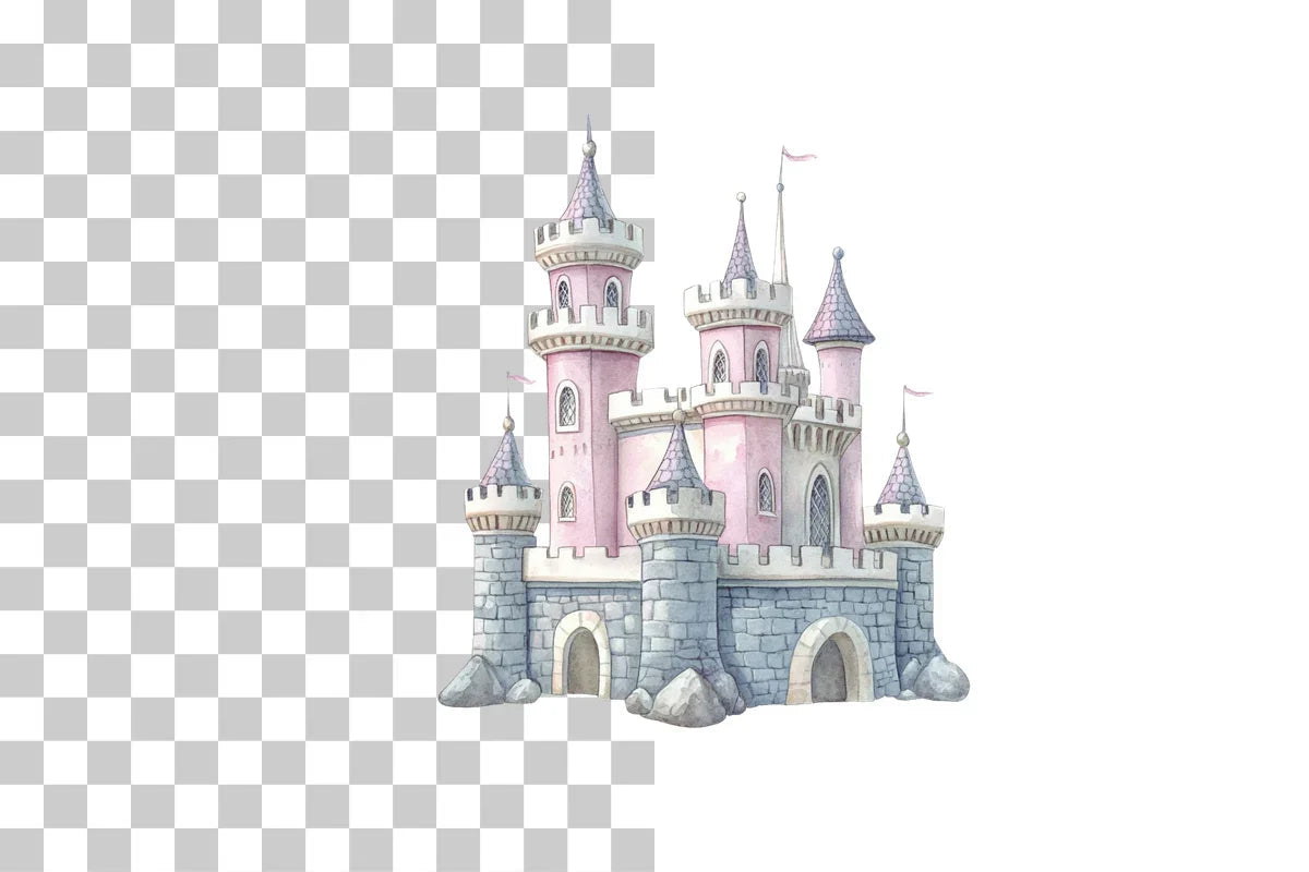 Fairytale Princess Castle Clipart Bundle - CraftNest - Digital Crafting and Art