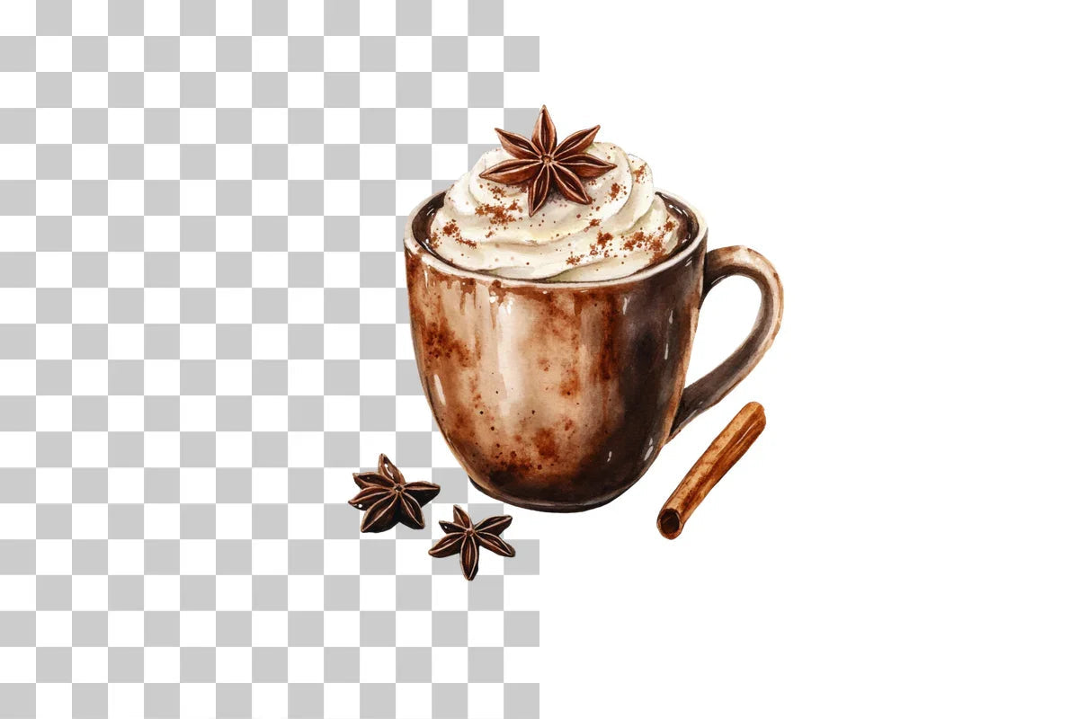 Hot Cocoa Mugs Collection Wrap Bundle - CraftNest - Digital Crafting and Art