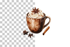 Hot Cocoa Mugs Collection Wrap Bundle - CraftNest - Digital Crafting and Art