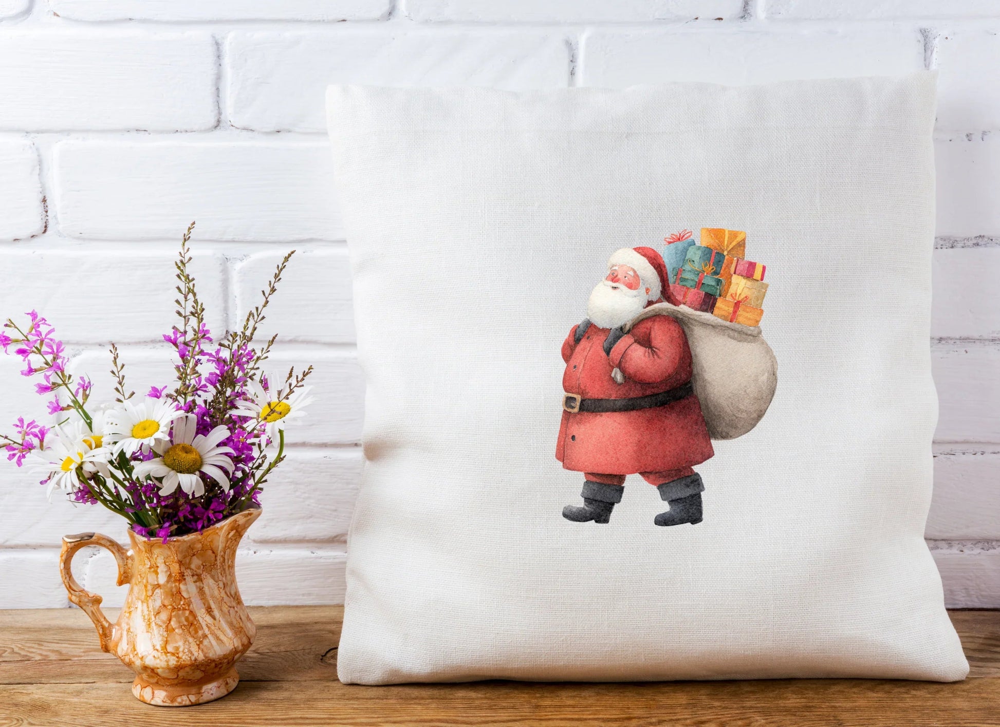 Santa Claus with Gifts Clipart Bundle - CraftNest - Digital Crafting and Art