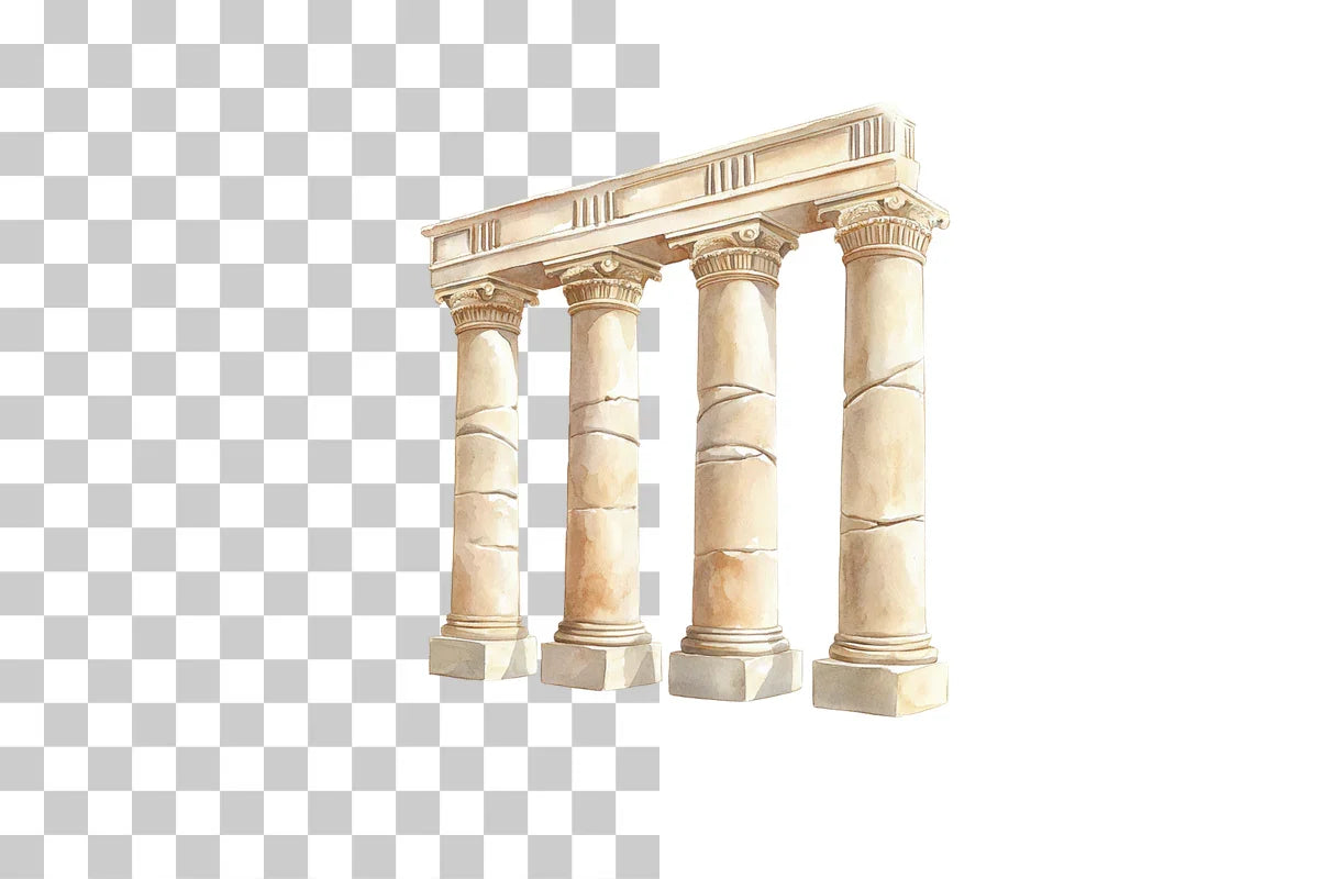 Ancient Greek Columns Clipart Bundle - CraftNest - Digital Crafting and Art