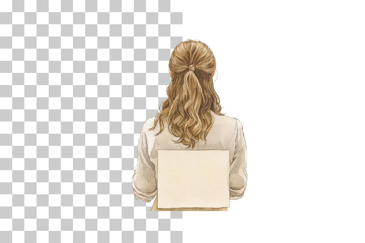 Elegant Woman Writing Letters Clipart Bundle - CraftNest - Digital Crafting and Art