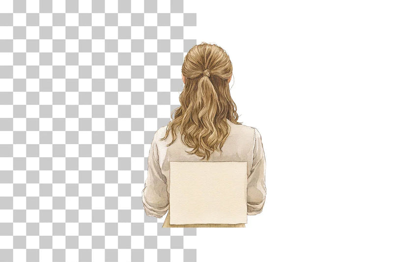 Elegant Woman Writing Letters Clipart Bundle - CraftNest - Digital Crafting and Art