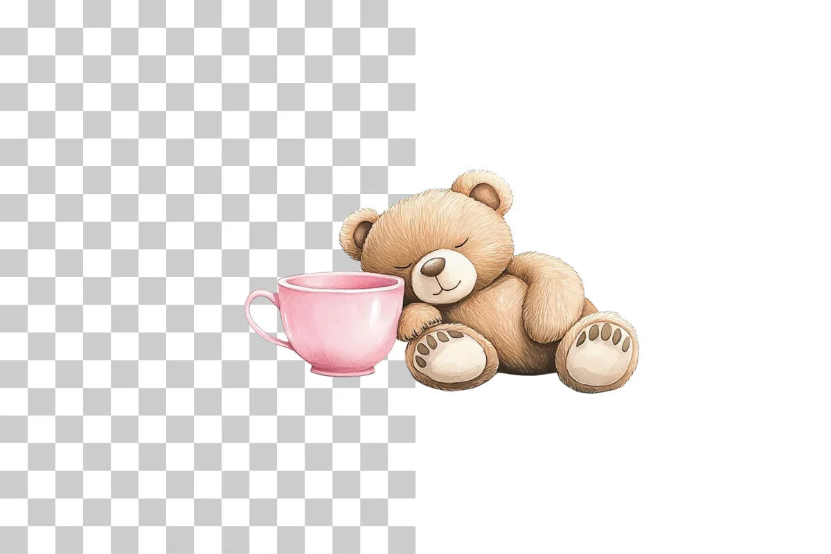Cozy Fox and Teacup Whimsical Design Clipart Bundle - CraftNest - Digital Crafting and Art