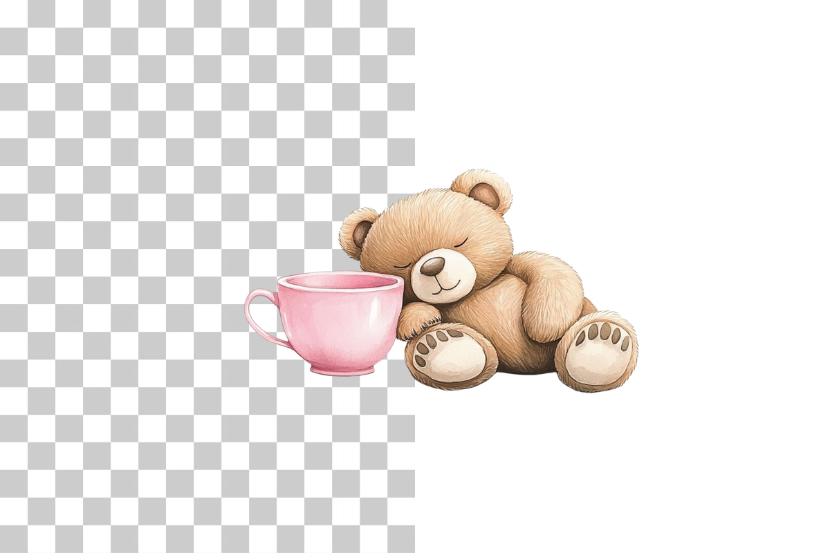 Cozy Fox and Teacup Whimsical Design Clipart Bundle