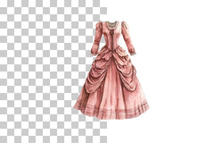 Victorian Gown Dresses Clipart Bundle - CraftNest - Digital Crafting and Art