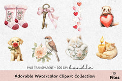 Adorable Clipart Bundle Collection - CraftNest - Digital Crafting and Art