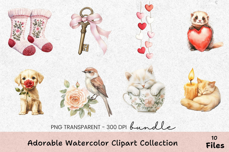 Adorable Clipart Bundle Collection - CraftNest - Digital Crafting and Art