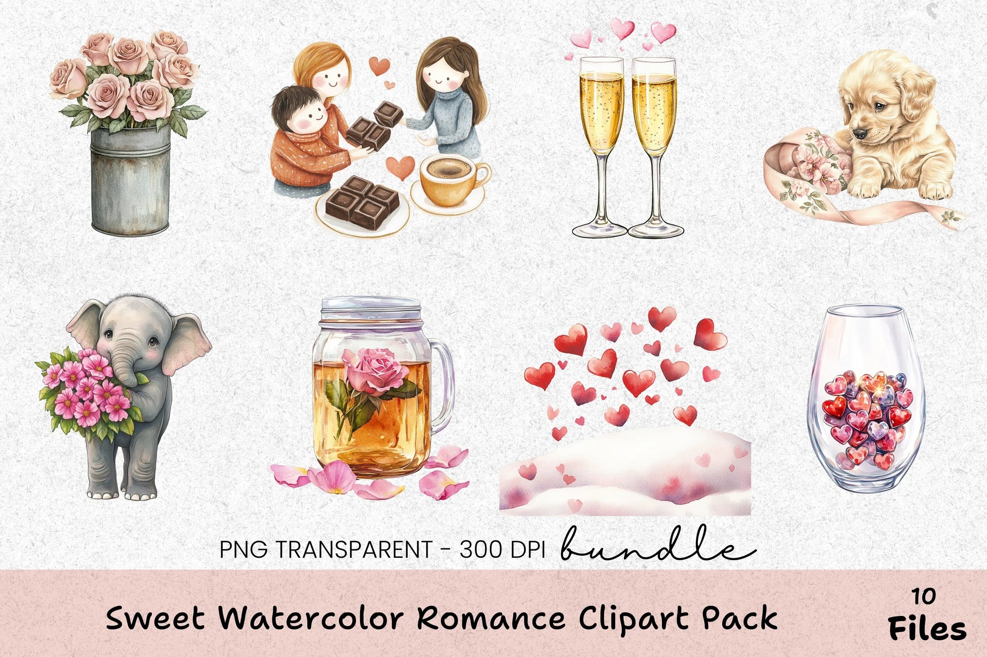 Sweet Romance Clipart Bundle - CraftNest - Digital Crafting and Art