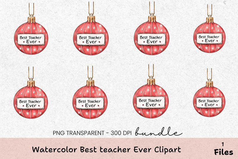 Best Teacher Ever Clipart Bundle - CraftNest - Digital Crafting and Art