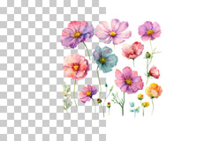 Pastel Floral Clipart Bundle - CraftNest - Digital Crafting and Art
