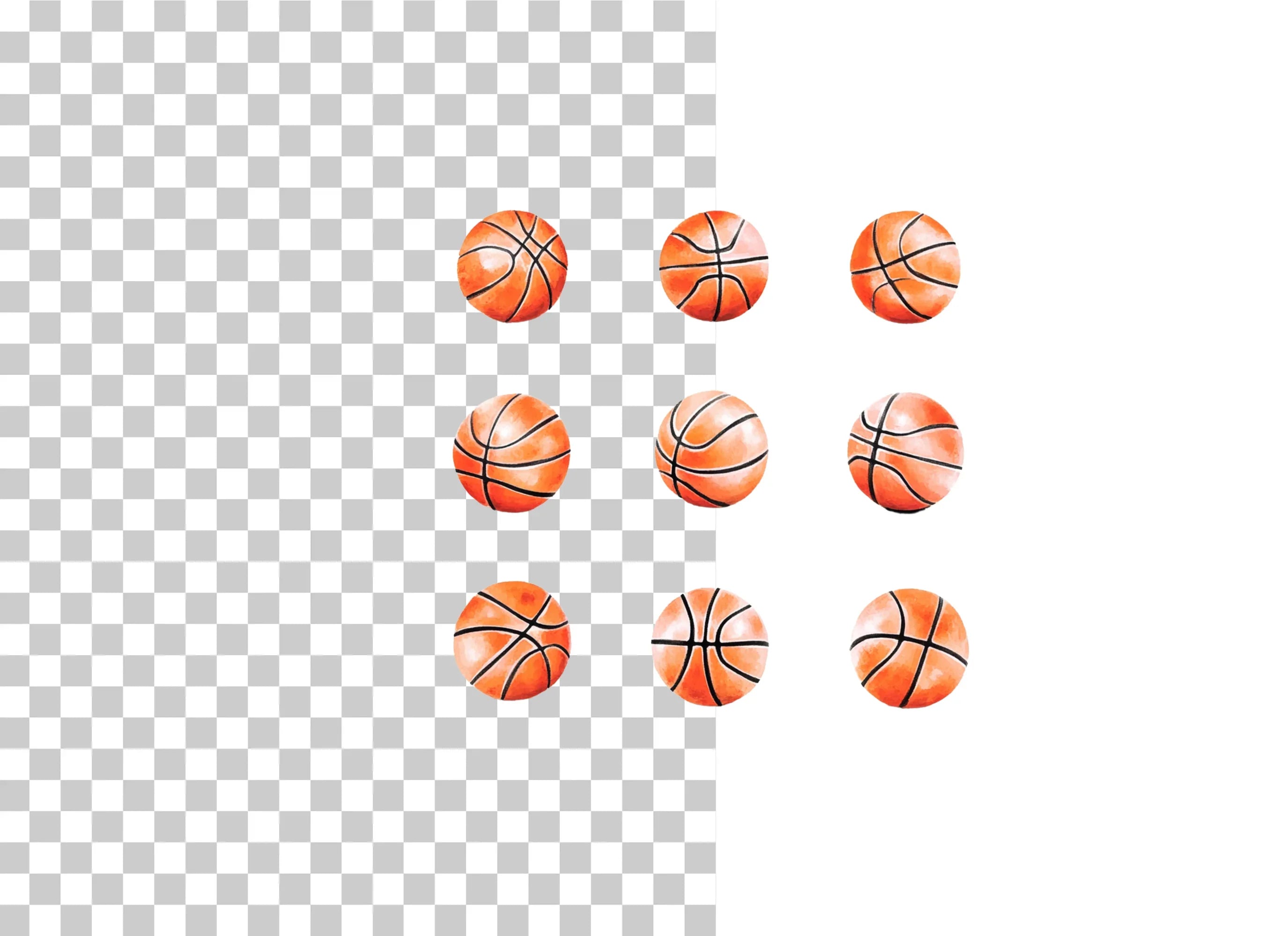 Basketball Sports Pattern Design Clipart Bundle - CraftNest - Digital Crafting and Art