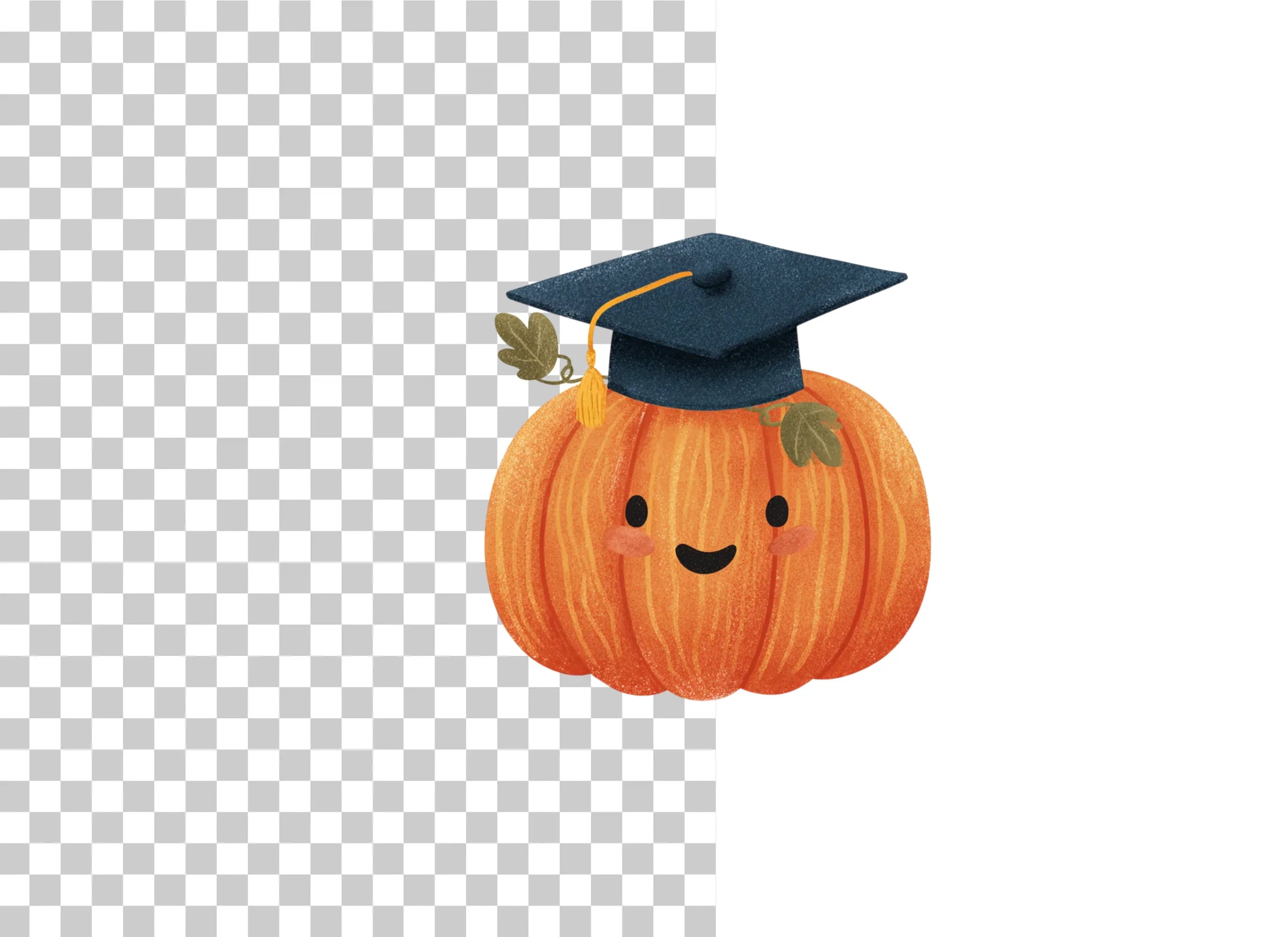 Pumpkin Graduation Clipart Bundle - CraftNest - Digital Crafting and Art