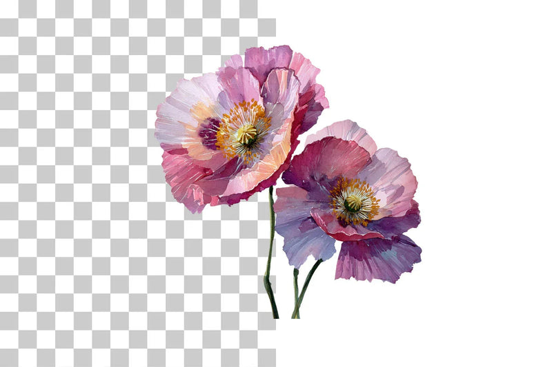 Pink Flower Clipart Bundle 404 - CraftNest - Digital Crafting and Art
