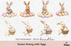 Easter Bunny with Eggs Clipart Bundle