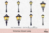 Victorian Street Lamp Clipart Bundle
