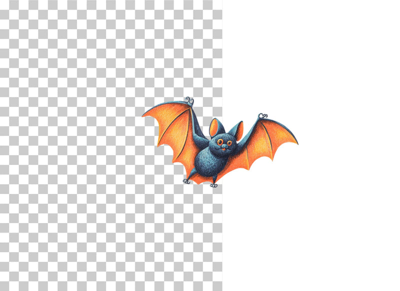 Cute Spooky Bat Clipart Bundle - CraftNest - Digital Crafting and Art