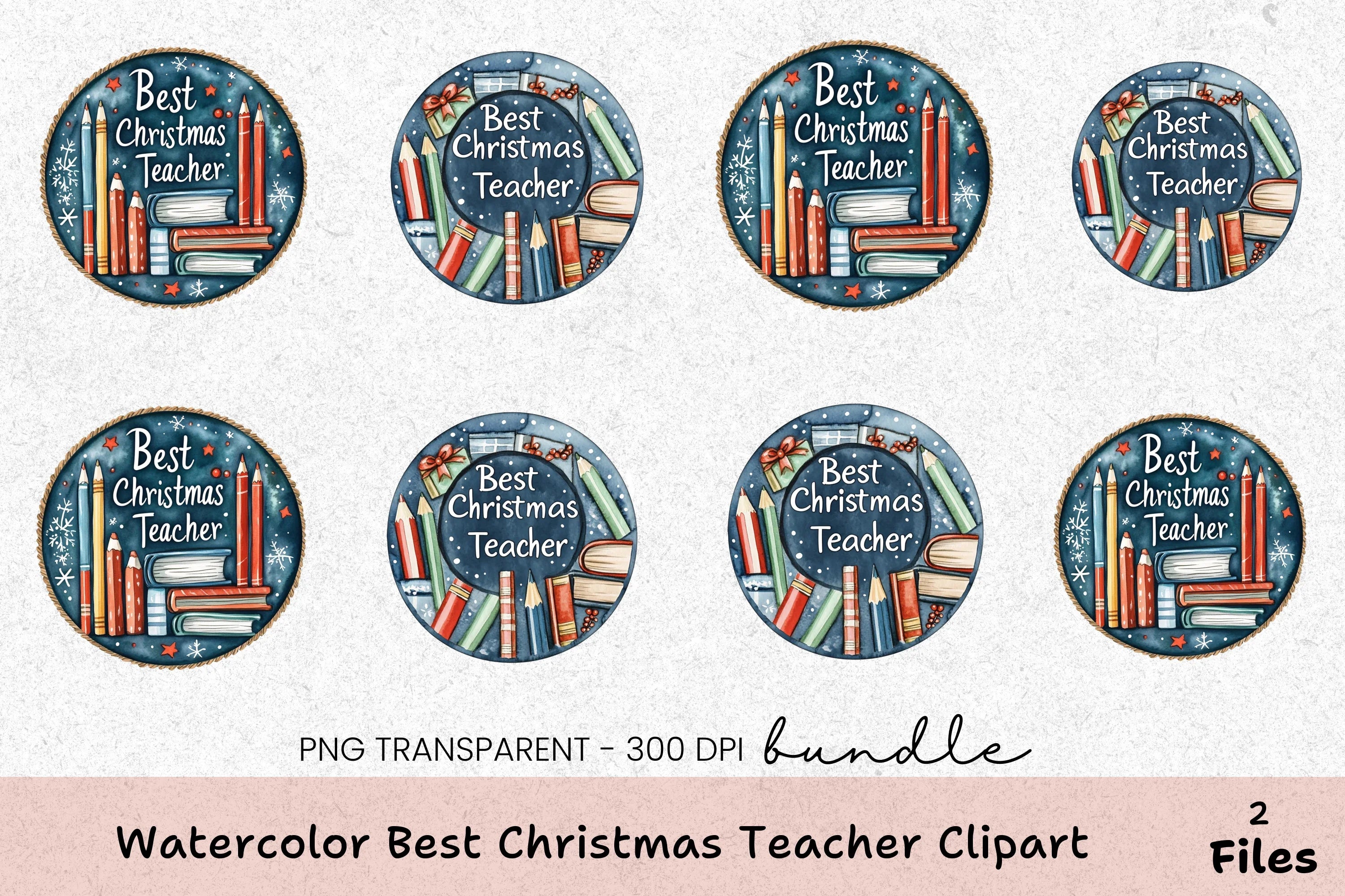 Best Christmas Teacher Clipart Bundle - CraftNest - Digital Crafting and Art