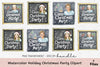 Holiday Christmas Party Clipart Bundle