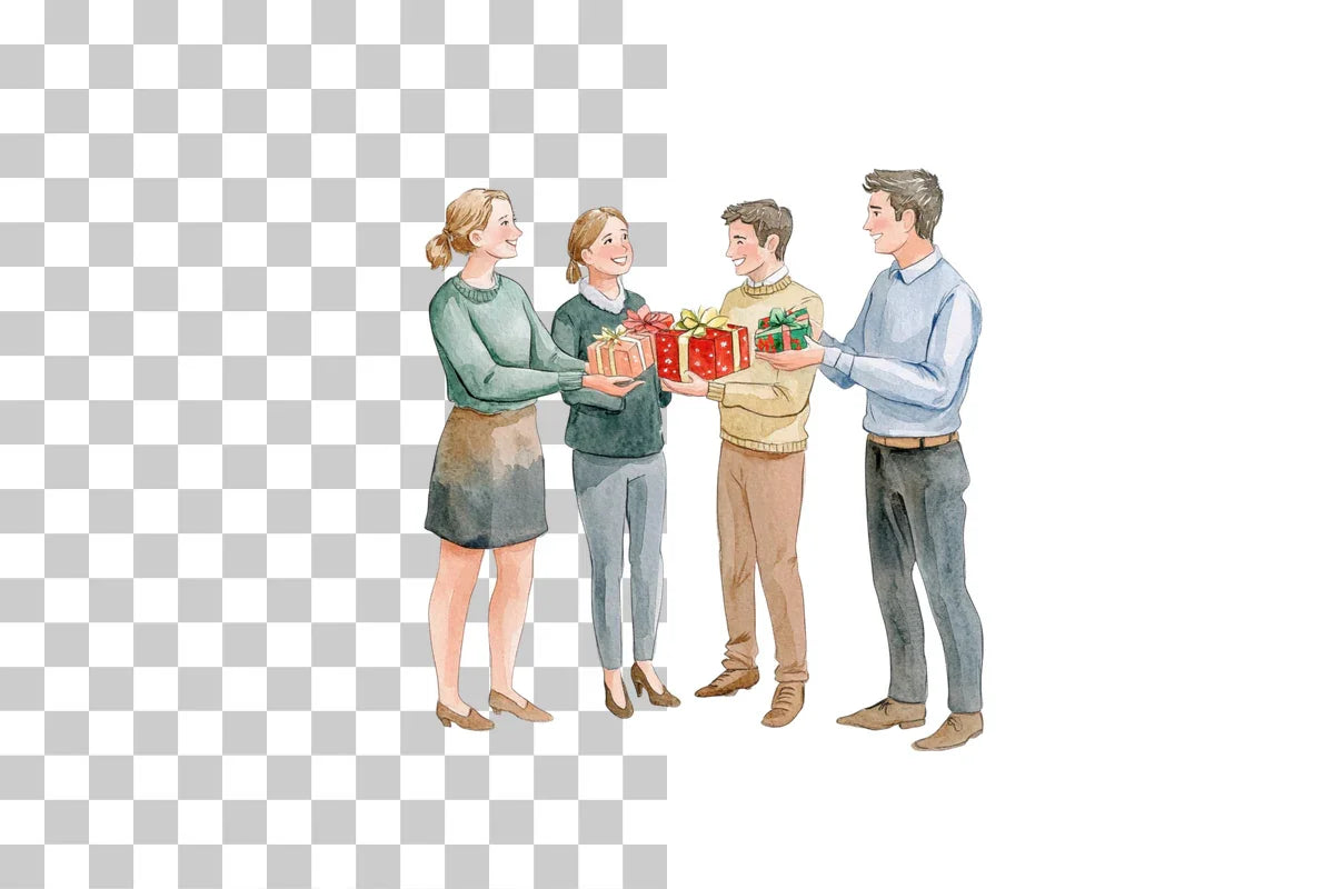 Holiday Office Clipart Bundle - CraftNest - Digital Crafting and Art
