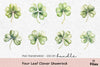 Four Leaf Clover Shamrock Clipart Bundle