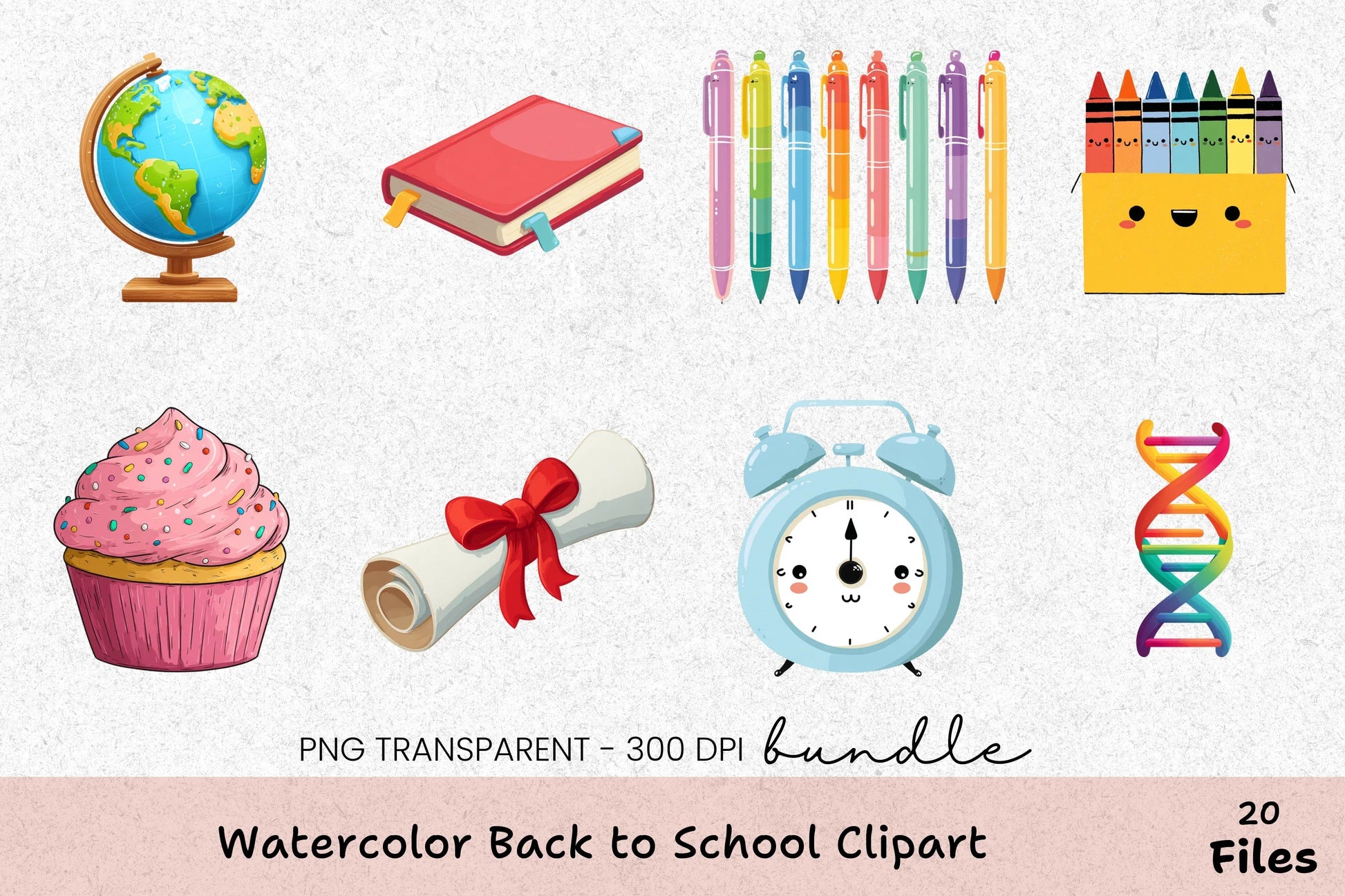 Back to School Clipart Bundle - CraftNest - Digital Crafting and Art