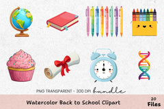 Back to School Clipart Bundle - CraftNest - Digital Crafting and Art