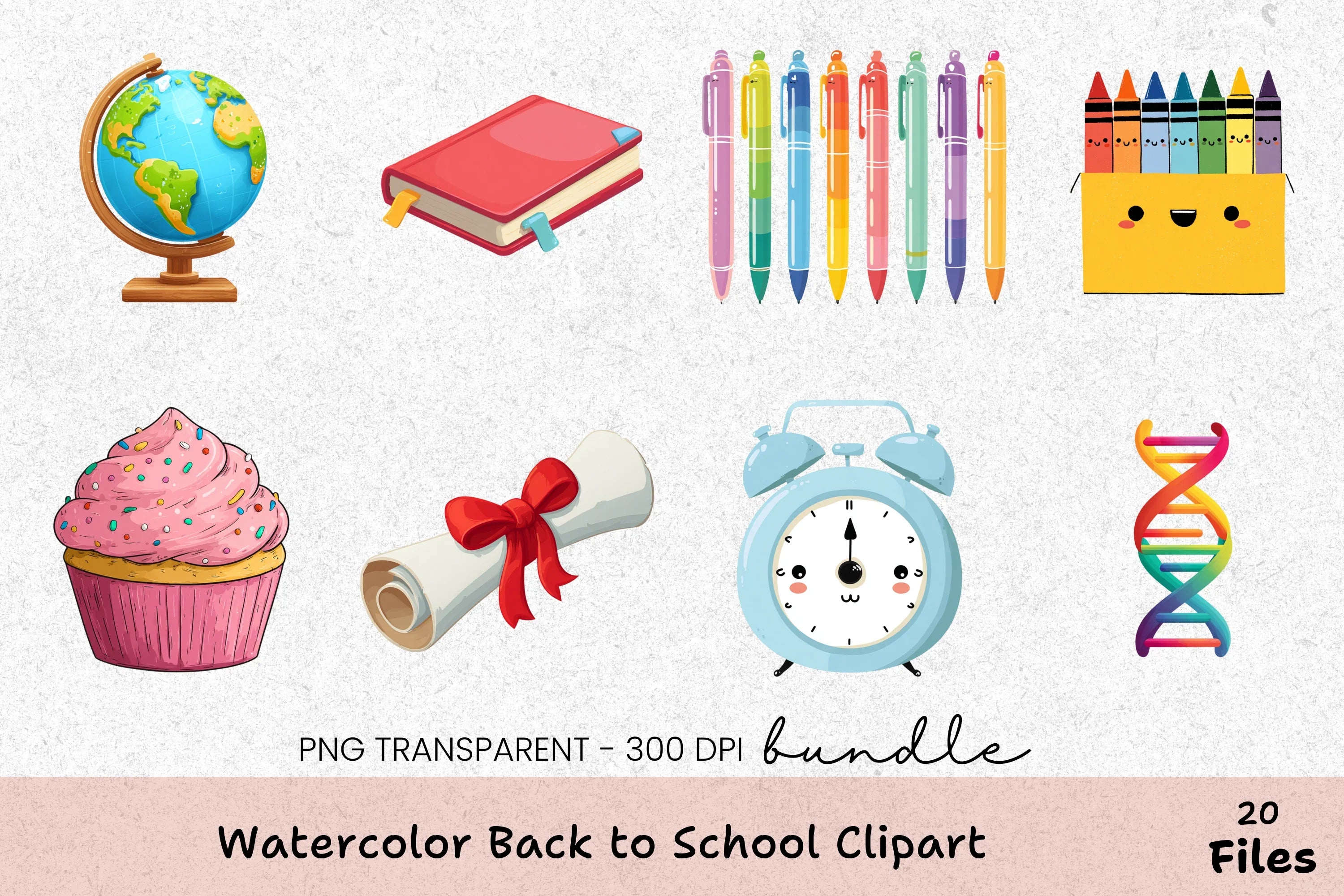 Back to School Clipart Bundle - CraftNest - Digital Crafting and Art