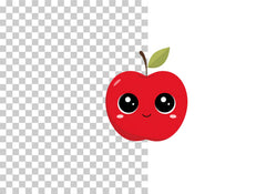 Kawaii Apple School Clipart Bundle - CraftNest - Digital Crafting and Art